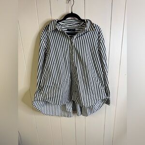 Lane Bryant Striped Button Down Shirt 18/20